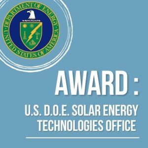 US DOE Solar Energy Technologies Office Award