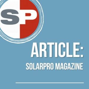 SolarPro Magazine article